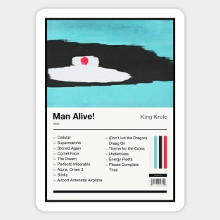 Man Alive! Tracklist Sticker
